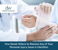 Looking for a trustworthy personal injury lawyer in Hamilton? Contact Derek Wilson Law. Whether its motor vehicle accident, chronic pain, brain injury, or disability insurance claim, he comes up with the best possible services. 