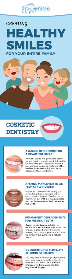 When it comes to brightening your smile and making it long-lasting, visit Dr. Rick Kava’s Sioux City Dental for the best cosmetic dentistry in Sioux City, IA. With the help of cosmetic dentistry, we will help you get the teeth you’ve proud of as well as improve your dream smile. 