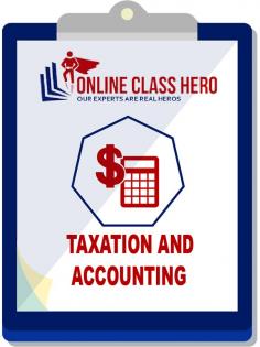 Would I be able to pay somebody to Take My Online Taxation and Accounting Class For Me? Unquestionably! Pay a sensible thought and unwind! Online Class Hero has qualified and dependable staff who can take your Taxation and Accounting class guaranteeing outstanding imprints. Reach us now and we could begin!