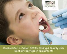 Looking for an experienced kids' dentist in Ypsilanti, MI? Visit the dental clinic of Cori K. Crider, DDS. We use modern technologies to make your kids' visits faster and more comfortable. 