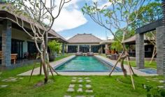 5 Bedroom Luxury Villa with Pool is situated down a quiet lane off Jalan Raya Seminyak, called gang Keraton. Book with Villa Getaways.