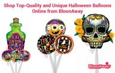 Make your party memorable for guests as well as the host with halloween balloons from BloonAway. We have standard, small, and jumbo halloween message balloons and halloween sculptures to choose.