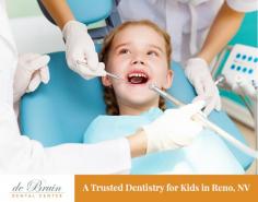 de Bruin Dental Center is one of the trusted kids' dental care service providers in Reno, NV. Our team of qualified dental care experts serves the dental care needs of kids of all ages.