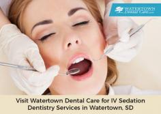 Get IV sedation dentistry services in Watertown, SD from Watertown Dental Care. We take pride in helping patients with dental fear or anxiety. Call (605) 882-0747 to an appointment. 