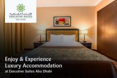 Executive Suites Abu Dhabi is the perfect hotel destination to experience the comfort of luxurious suites. All our hotel rooms are fully equipped with the modern facilities ensuring your stay is a comfortable and pleasant one. 