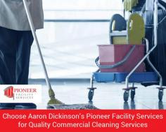 Aaron Dickinson at Pioneer Facility Services has been running a very successful Australian commercial cleaning business since 1986. He has a team of skilled long-serving workers, dedicated to providing a range of services including waste management, building maintenance, hygiene services, and more.  