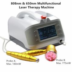 Clinic Use Two-Probe 1000mW Sprained Knee Polyarthritis Laser Treatment Machine