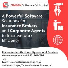 SIMSON Softwares – A Powerful Software Solutions for Insurance Brokers & Corporate Agents to Improve Work Efficiency.