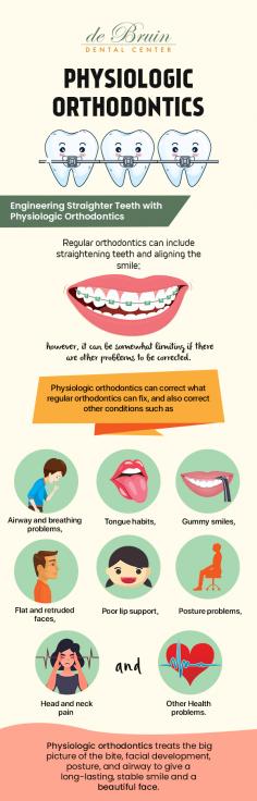 Visit de Bruin Dental Center for the very best physiologic orthodontics in Reno, NV. Physiologic orthodontics treats the bite, facial development, posture, and gives you a beautiful smile. 