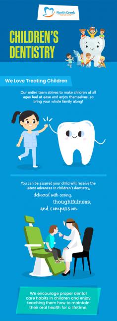 Looking for a reliable kids’ dentistry in Tinley Park, IL? Head to North Creek Dental Care. We have designed our clinic with kids’ requirements in mind to let them feel relaxed and comfortable. 