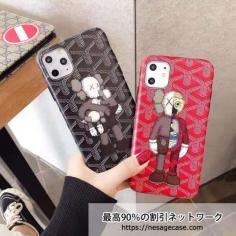 Kaws&Goyard コラボiphone11ケース パロディ風 iphone xs/11 pro maxかばー カウズｘゴヤール iphonexr/8 plusケース