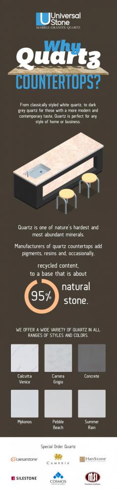 If you are looking for natural-looking and beautiful quartz countertops without breaking the bank, look no further than Universal Stone. We offer a variety of quartz in a range of colors and styles, perfect for any style of home or business. 
