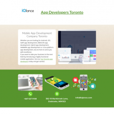Do you want to get a competitive edge over your rivals by introducing a mobile app for your business? Get one developed by best app developers in Toronto. 

