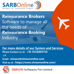 SIMSON Softwares is specially designed Reinsurance Software to empower the brokers & agents for easily management in industry or office.