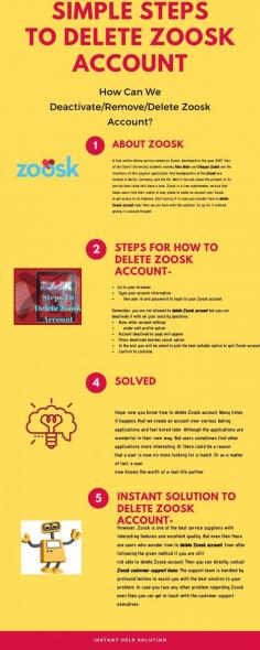 Here are the steps for delete Zoosk account. It is a very famous dating website in the USA. We help users if they have any difficulty regarding this dating application if you call us we will tell you all the instructions easily step-by-step
