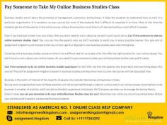 Can I hire someone to Take My Online Business Studies Class For Me? Yes, you can hire the experts who are 24/7 available to assist you in every possible manner. Assignment Kingdom is just to ensure that you will only get A or B grade in your business studies exam and nothing else.