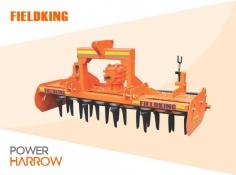 #Fieldking Power #Harrow Specially designed to turn, break, refine and even distribution of soil over the entire working width to create a perfect seed bed.