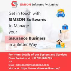 If you are finding the best insurance management software for your agency and brokerage, SIMSON Softwares Pvt Limited is the right place for you. Our insurance/reinsurance broking management softwares are leading solutions for the broking industry. To get more details, browse our website.