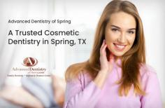Advanced Dentistry of Spring is your top choice when it comes to cosmetic dentistry solutions in Spring, TX. Our range of services includes dental restoration, KöR Whitening, smile makeovers, and more.