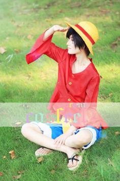 ワンピース モンキー・D・ルフィ コスプレ服 One piece コス衣装 Monkey D. Luffy 麦わらのルフィ ゴム人間 海外通販