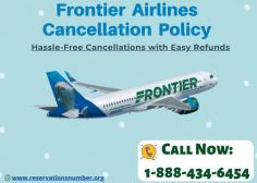 Read the Frontier Airlines Cancellation Policy, before canceling your tickets with Frontier Airlines. Check the Frontier Cancellation Policy & Refund Policy here.
