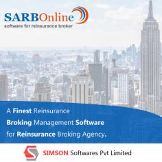 Simson Softwares provide the finest SARB: Reinsurance Broking Management Software for reinsurance broking agency that helps to improve the quality of work and manage the received inquiries and also collect data from brokers.