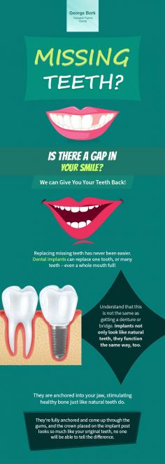 Dental implants are fully functioning replacements and natural-looking solution for missing teeth. Dr George Bork in Hampton, NJ offers quality dental implants and dentures to make your life much easier. Schedule your appointment today! 