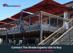 Make your next commercial outdoor space stunning one by getting the top-quality offset patio umbrellas from The Shade Experts USA. Our shades help in creating and recreating comfy, pleasant warmth for your visitors.