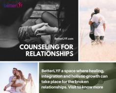 Relationship Therapy and counselling offer a space where healing, integration and holistic growth can take place for the broken relationships. It helps to explore and understand how unique, subjective elements of each individual personality might be creating friction in the relationship and how to repair the rupture caused due to it. Know more about relationship counselling, Visit the website. 