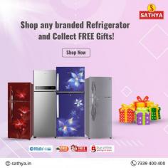Keeping Vegetables fresh is first step towards Healthy living. Buy Refrigerator Online with amazing discount offer at Sathya Online Shopping.
https://www.sathya.in/refrigerator-2