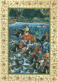 Get Crossing the River - Persian Miniature Embellished with Real Gold

Navrang has shown a lovely plethora of tints to depict the scene of the battle of Thanesar which is taken from the Akbarnama. It is a historic Persian miniature that is festooned with real gold, increasing its worth and value. This painting encapsulates many men and many war animals however it highlights one young geezer who seems to be the commander of the battalions as they cross the river. 

Visit for Product: https://www.exoticindiaart.com/product/paintings/crossing-river-PH03/

Persian Art: https://www.exoticindiaart.com/paintings/Persian/

Paintings: https://www.exoticindiaart.com/paintings/Persian/