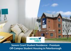 Get in touch with Severn Court Student Residence for the best student housing solutions in Peterborough. We offer furnished apartments, suites, and rooms at an affordable rent. Book a virtual tour today!
