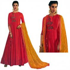 Get Cayenne Floor-Length A-Line Suit with Floral Ari Embroidery and Printed Dupatta

An A-line floor length suit captures the heart of a woman by its elegant fall and perfect fit, such as the one shown here in a vibrant cayenne color with a deep yellow dupatta forming a perfect combination in the wardrobe of a newly wed. The most alluring feature is the ease at which it falls, forming smooth pleats, starting from the waist and continues till feet; upper half is pleated and cut to give a body fir with three-forth sleeves.hance its richness.

Visit for Product: https://www.exoticindiaart.com/product/textiles/cayenne-floor-length-line-suit-with-floral-ari-embroidery-and-printed-dupatta-SKX78/

Printed Salwar Kameez: https://www.exoticindiaart.com/textiles/SalwarKameez/printed/

Salwar Kameez: https://www.exoticindiaart.com/textiles/SalwarKameez/

Textiles: https://www.exoticindiaart.com/textiles/