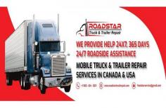 Are you are looking for mobile truck repair services in canada then RoadStar Truck & Trailer Repair is one of the suitable choice for you. We are available 24 hours.7 days servicing all types of fleet vehicle and any size of fleet. We are a reliable resource for the trucking industry that relies on the fastest and most reliable repair system, allowing drivers to get back on the road with the least time. For detailed information visit our website or call us at 9056140011  