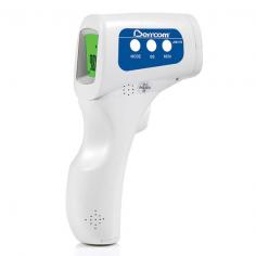  BERRCOM No Touch Forehead Baby and Adult Temporal IR Thermometer Use the BERRCOM No Touch Temporal IR Thermometer, designed with a high-precision infrared sensor, to give you instant, accurate readings on a large, brightly backlit three-color LCD screen. It measures in both Fahrenheit and Celsius, and provides safe, no-touch operation for all age groups. Plus, it saves up to 32 readings in memory, so you can track your loved ones' health from day to day. Nowadays, it's a must-have household health tool, for your peace of mind. What You Get IR Thermometer Instruction manual Good to Know Requires (2) AA batteries, not included. Sold separately.