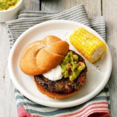 Air-Fryer Black Bean Veggie Burgers