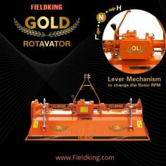 Fieldking rotavator or rotary tiller can easily plough residuals of other crops, that can be used as green manure to increase the fertility of the soil. It is also helpful to preserve moisture content in the soil and minimise seepage Earlier, producers used to burn the residual of a maximum of the crops as they found it hard to prepare the fields for the next crop, but with the help of the Fieldking rotavator, they can mix it into the soil with only one ploughing. So on behalf of its benefits, you need a Fieldking rotavator to maximise your yield. Know the types and price of Fieldking rotavator that can increase your soil structure, click on the link to know more
