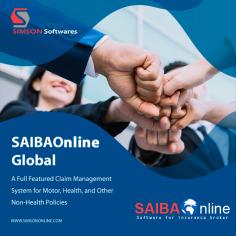 SAIBA has a full-featured claim management system for motor, health, and other non-health policies. Simson Softwares designed insurance brokerage software according to customer needs & bring value with the help of our software for your business.