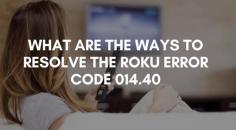 Roku error code 014.40 is known as the failure to connect the wireless network. This means if you try to connect with the wireless network to your Roku device, this pop up will show on your tv screen. To fix this issue call our Experts on toll free number US/Canada- +1-888-271-7267 & UK/London- +44-800-041-8324. We are always here to help you!