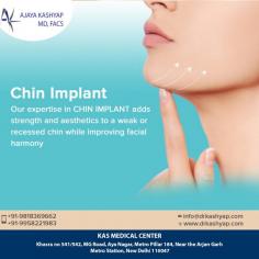 In chin implant surgery, a sculpted piece of material is inserted in your chin, then molded around your chin bone to increase the size and improve the definition of your chin and jawline. The surgeon might also reshape or move your natural chin bone to achieve the look you want. 
To schedule an appointment please call +91-9958221983.
Visit: https://www.drkashyap.com/cosmetic-plastic-surgery/chin-augmentation.html
#chinimplant #cosmeticsurgery #plasticsurgeon #chinaugmentationdelhi #chinimplantcostinindia
