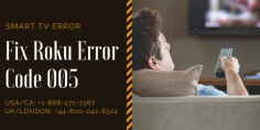 If you want to know how to resolve Roku Error Code 005? Get in touch with our experienced experts that are going to provide you with the best solutions. Want to get to know more information, you can Just dial Smart TV Error toll-free helpline number at USA/Canada: +1-888-271-7267 and UK: +44-800-041-8324. Read more:- https://bit.ly/36jrIBr