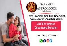 Rakesh Joshi is the Famous Love Problem Solution Specialist Astrologer in Visakhapatnam. Just Whats-app:+919727079981 and solve your love problem in 48 hours.

