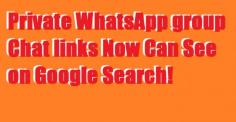 Private WhatsApp group Chat links Now Can See on Google Search!

Private WhatsApp Group Chat Links one of the best place to get know about whatsapp news group all types group check now.

https://grouplinksforyou.info/private-whatsapp-group-chat-links-now-can-see-on-google-search/

#PrivateWhatsAppGroupChatLinks
