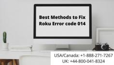 Roku streaming device always works on the latest version of the software. One of the most common issues could be Roku error code 014. This error is not entirely the device’s fault. Sometimes when your Roku device faces issues while connecting to the internet, then this error 014 occurs. For More Details you can contact us at USA/Canada: +1-888-271-7267 & UK: +44-800-041-8324