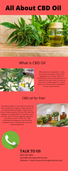 Nothing But Hemp is the only cannabis online store that is known for providing you the best and 100% natural grown hemp CBD oil at great prices. It can be used for chronic pain, anxiety relief, and mental health disorders. If you are looking to buy the best CBD oil for pain, then we are right here around your corner. Browse our site today and place your order.