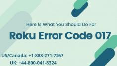 Roku is a streaming device sometimes it will not stream anything and shows you Error code 017 message on Screen. If you are looking for the solutions to resolve the issue of Roku Error Code 017 then you can end your search here. The issue is nothing, your Roku is just facing trouble while connecting with the internet. 