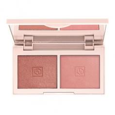 alt: deluxe mini blush duo in rose gold, compact