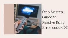 Roku error code 003 is the error that occurs when you update your software. This error usually occurs when you try to update the software on your Roku device. Roku usually requires an update on a regular basis because they are proposed to run the updated version of the software.