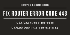 If your router has trouble regarding Router Error Code 448? Need any help: our experts are 24*7 available hours for you. Get in touch with our experts for the best service and resolve errors instantly. Just dial Router Error Code toll-free helpline numbers at USA/Canada: +1-888-480-0288 and UK/London: +44-800-041-8324. Read more:- https://bit.ly/3iqvugN