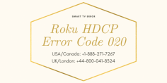 Know how to fix the Roku HDCP Error Code 020 with the help of our experts? Getting in touch with our experienced experts always helps to find the best solution and resolve it instantly. Just dial Smart TV Error toll-free helpline numbers at USA/CA: +1-888-271-7267 and UK/London: +44-800-041-8324. Read more:- https://bit.ly/3blul8m